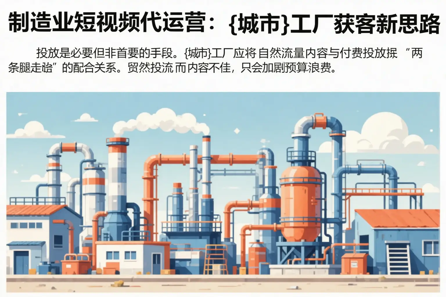 制造业短视频代运营：卢龙工厂获客新思路